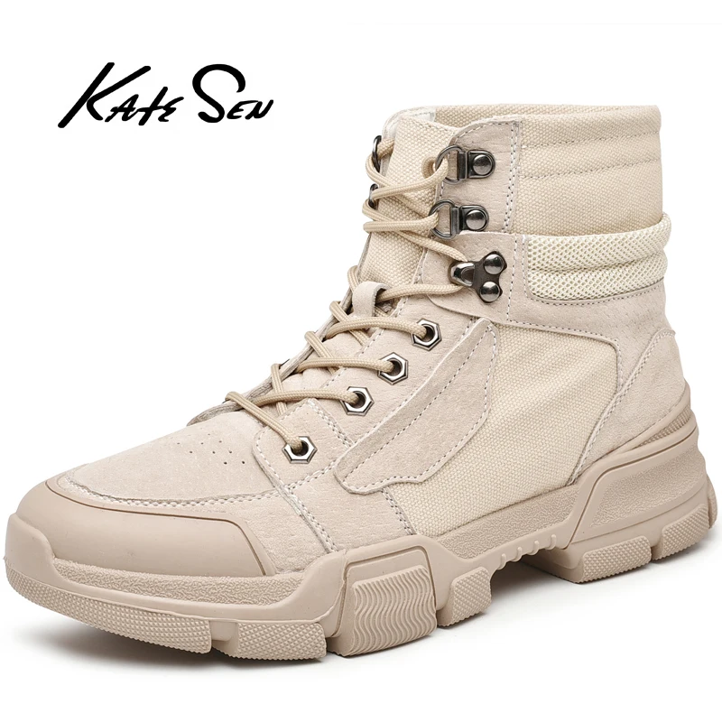 KATESEN/мужские ботинки модные тканевые рабочие удобные уличные Нескользящие