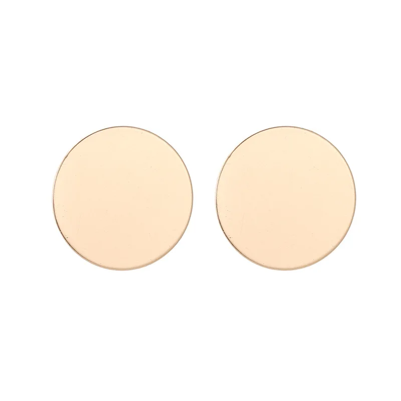 Модные геометрические круглые серьги золотого и серебряного цвета для женщин