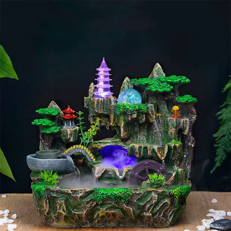 Полимерный водяной фонтан фэн шуй орнамент искусственная ароматерапия