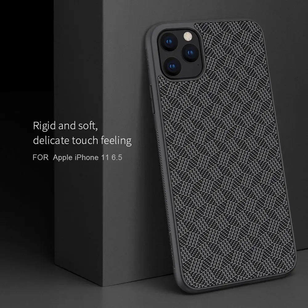 Чехол Nillkin для iPhone 11 Pro Max X Xr Xs Max, жесткий пластиковый чехол из углеродного волокна для iPhone 11 Pro Max