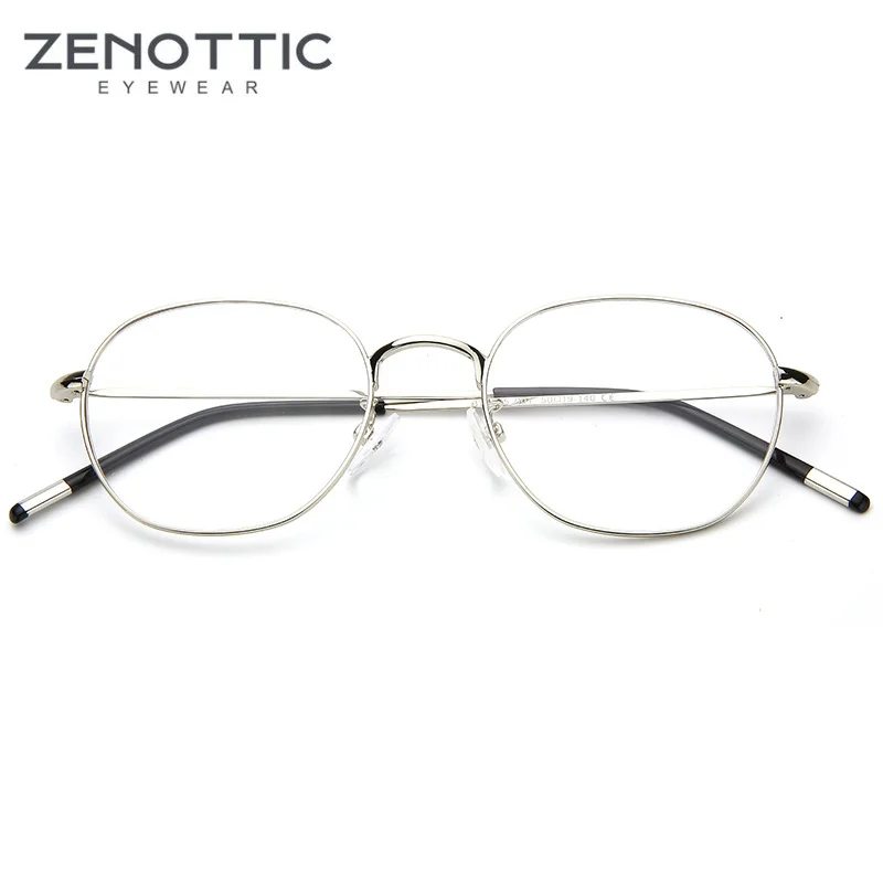 ZENOTTIC винтажная металлическая круглая оправа для очков женщин модная унисекс с