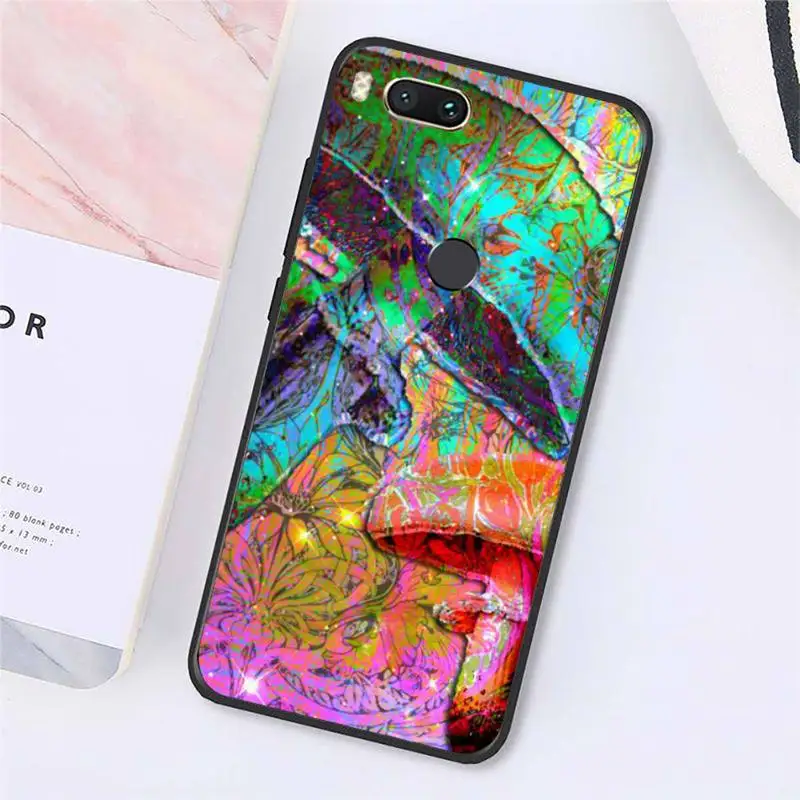 

Weird Trippy Mushroom Psychedelic Art Phone Cases For Xiaomi Redmi note 7 8 9 t k30 max3 9 s 10 pro lite Luxury brand shell