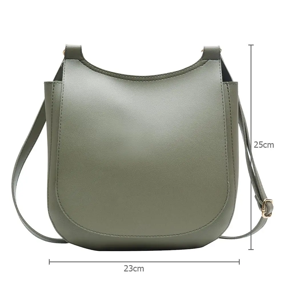 

Fashion Women Shoulder Bag Solid Color Messenger Handbags Casual PU Leather Large Capacity Flap Crossbody Bags bolsa feminina