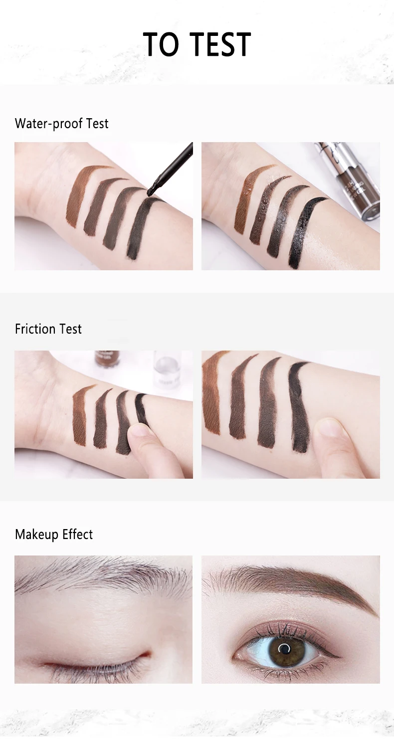 4 цвета стереотипы крем для бровей Водонепроницаемый помада гель стойкая краска