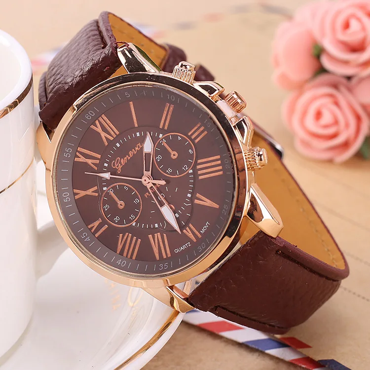 

TOP Luxury Brand Leather Quartz Watch Women Men Ladies Fashion Wristwatches Clock relogio feminino masculino 8O80