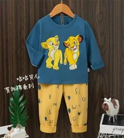 children cotton pajamas set baby boy cartoon mickey fall clothes kids cute minnie sleepwear toddler girls long sleeves outfits