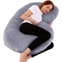 ucj shape full body pillow 55 inch maternity pillow with washable velvet cover nursing support cushion support for back