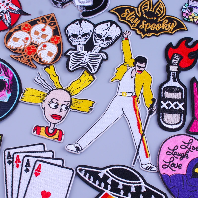 Нашивки в стиле хиппи рок панк патчи с музыкальной группой вышитые нашивки