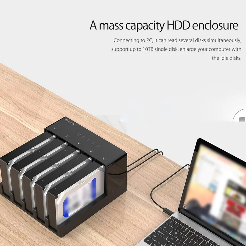 

6558US3-C 3.5 Inches 5 Bay High Speed Usb 3.0 HDD Docking Station Tool Free USB 3.0 To SATA Hard Drive Enclosure Case Adapter