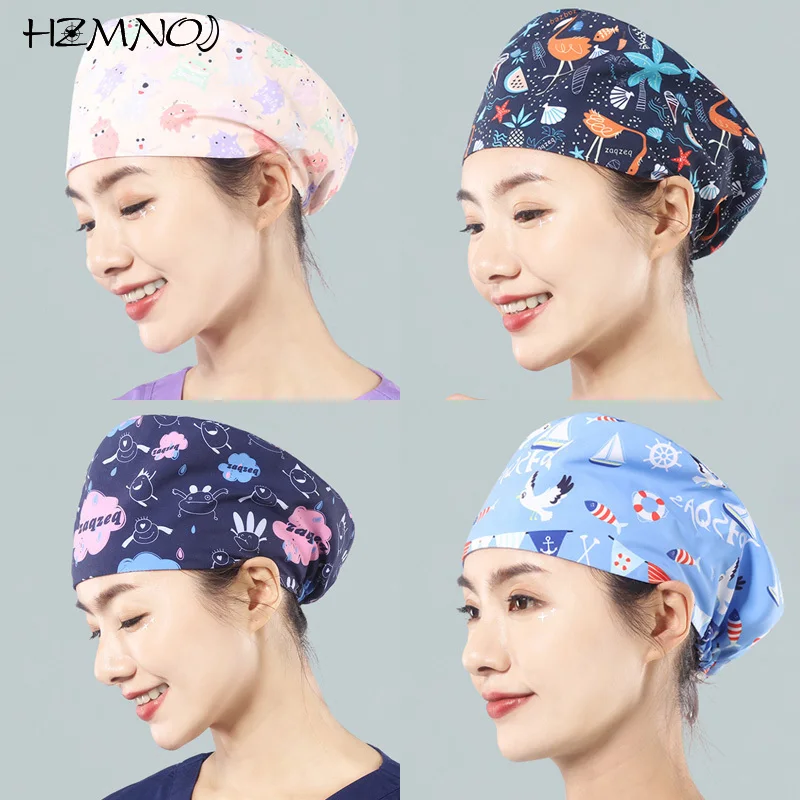 

Новая улучшенная Регулируемая Шапочка для медсестры унисекс для стоматолога, хирургического салона красоты, лаборатории медсестры, скраб ...