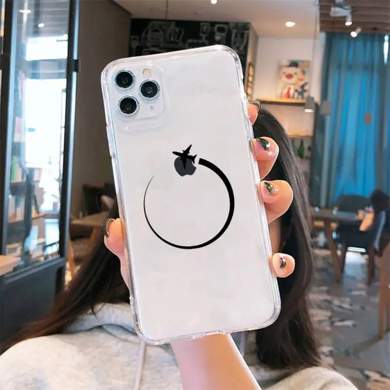 

World Map Travel Phone Case Transparent soft For iphone 5 5s 5c se 6 6s 7 8 11 12 plus mini x xs xr pro max