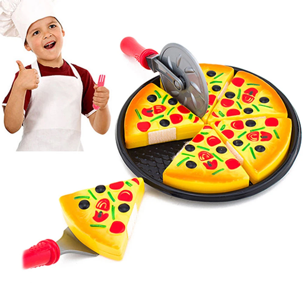 6 Pcs Small Pizza Toy Child Kitchen Simulation Party Fast Food Play For Kids for Children |