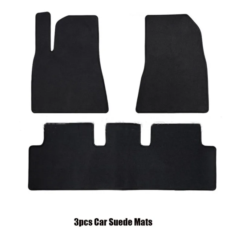 Автомобильный коврик для Tesla Model 3 нейлоновый бархатный бесшумный ног