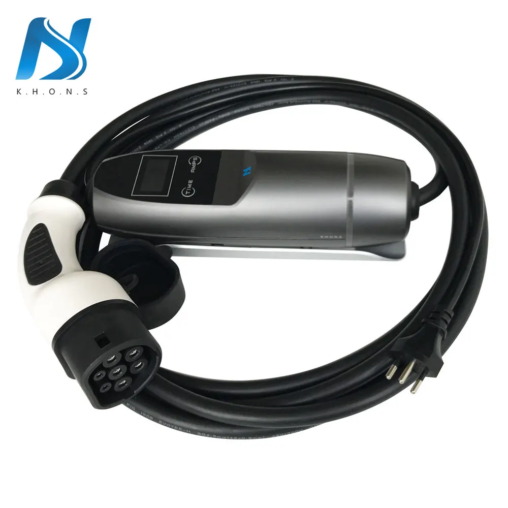 

Hot selling ev smart plug outdoor charging station 32a portable ev charger level 2 type 2