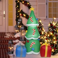 christmas inflatable model christmas tree gift box with light for garden lawn party decoration stake toys household accessories