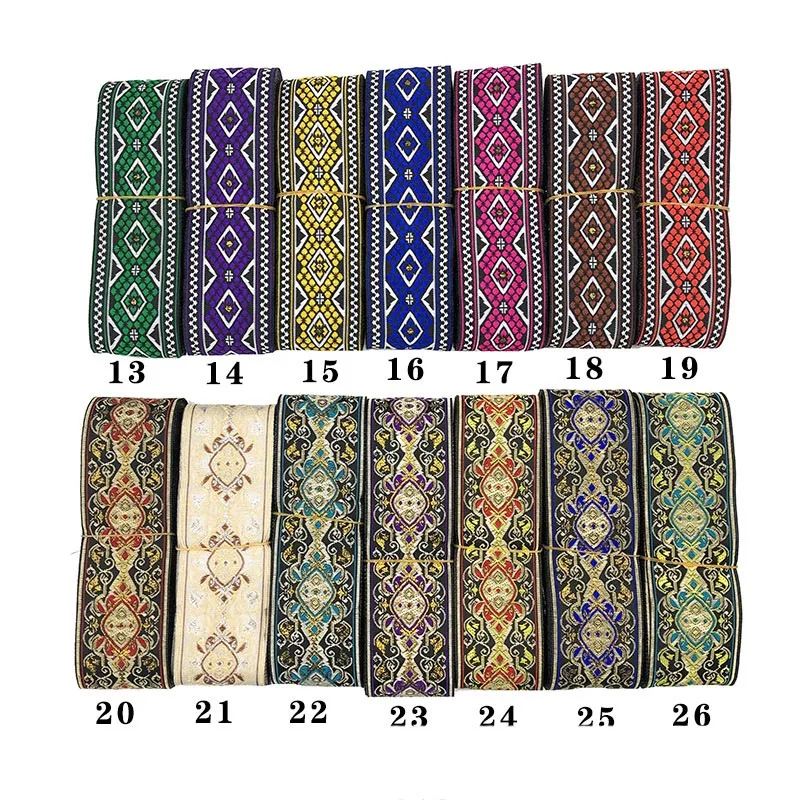 7 метров 5 см винтажная Этническая вышивка кружевная лента Бохо тканая