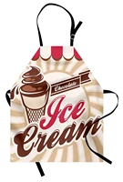 ice cream apron old fashioned advertisement design for homemade chocolate ice cream women men kids cooking baking kitchen bib