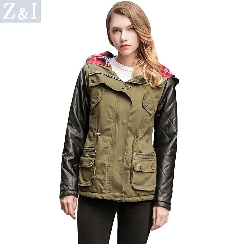 Зимняя Новая женская хлопковая куртка с капюшоном и меховым воротником женское