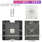 Набор для реболлинга процессора AMAOE A14 для iPhone 12, Стальная Сетчатая пластина для позиционирования, Оловянная клеевая платформа с фиксированным креплением