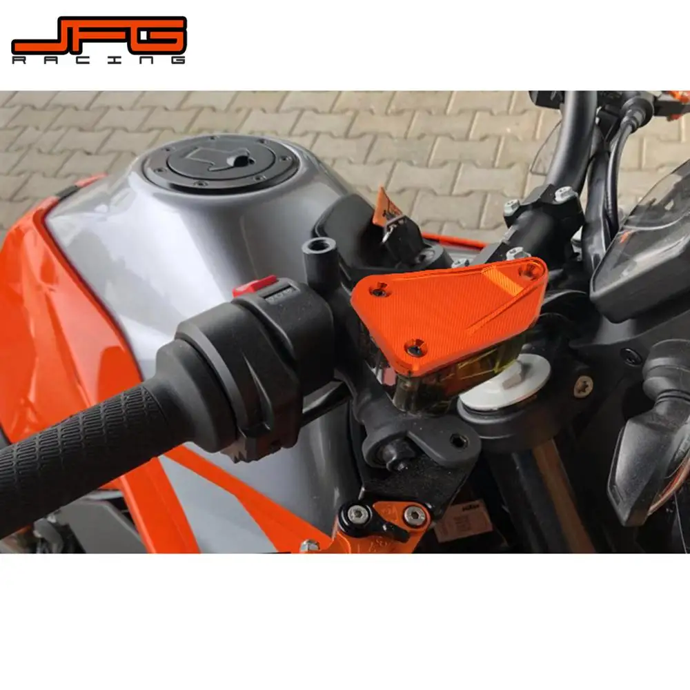 

Motorcycle CNC Aluminum Front Brake Reservoir Cap Cylinder Reservoir Fluid Cover For KTM Adventure ADV Duke 750 2018 2019