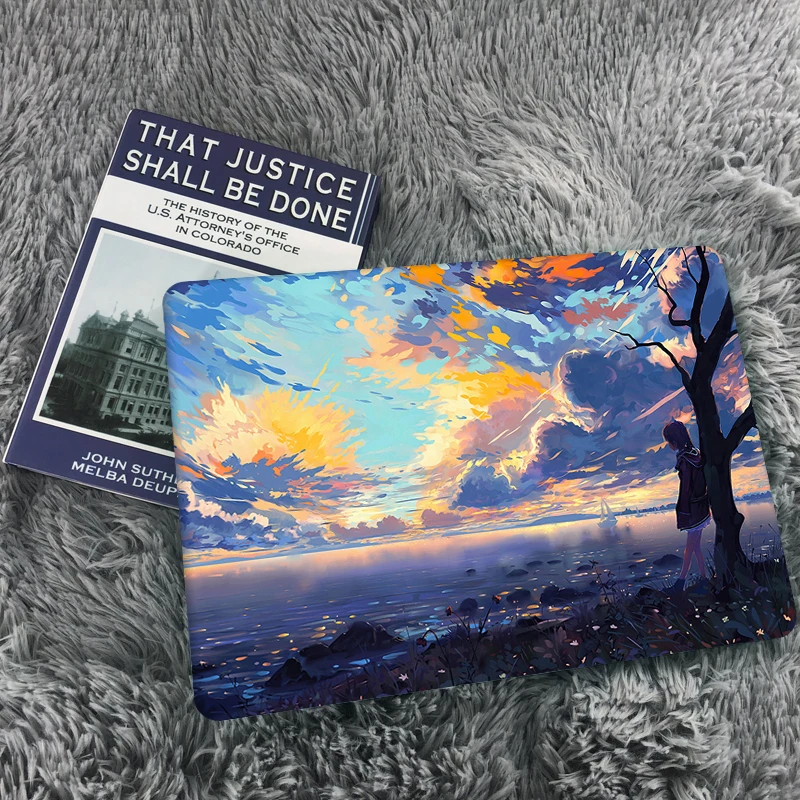 Sanmubaba мультяшный чехол для Macbook Pro Air 13 14 12 15 16 дюймов пластиковый жесткий с сумкой