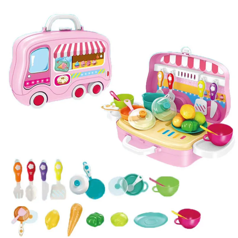 Kitchen DIY Pretend Play Toys Screw Group Tool Kit Box Simulation Cooking Doctor Educational Boys Building Toy for Boy and Girl |