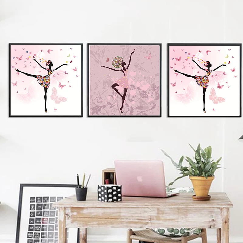 Настенные художественные декоративные бабочки сказочные балетные танцы картины