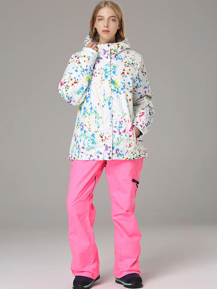 горнолыжный костюм женскийлыжный лыжный женский зимний сноуборд спортивный