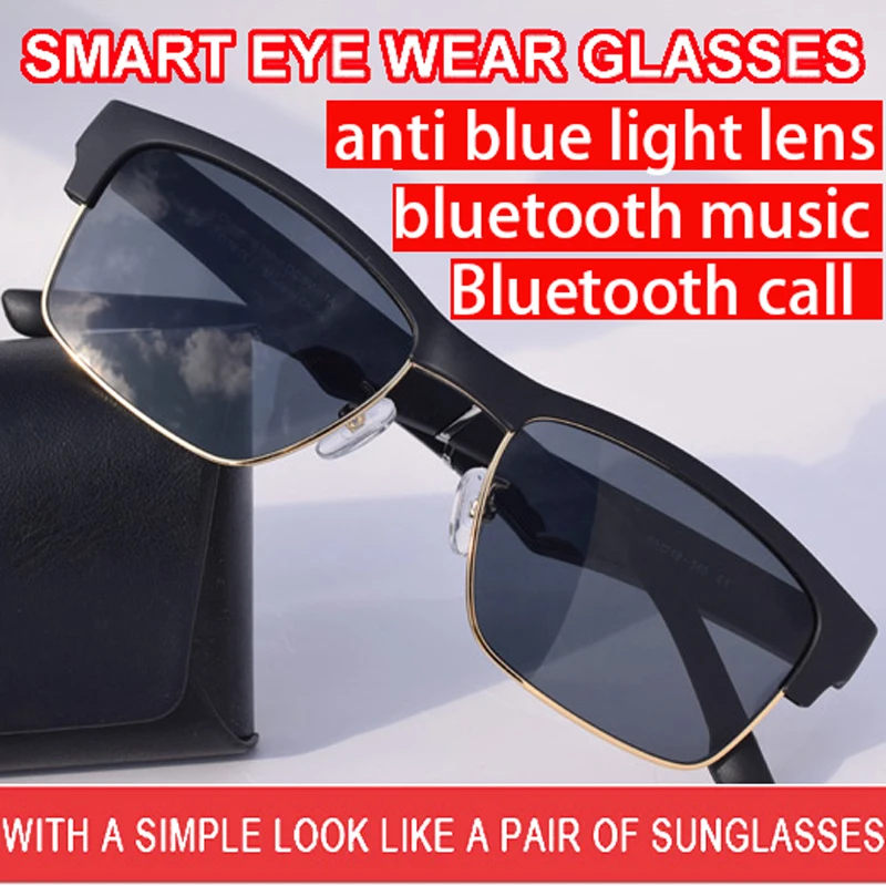 Smart eye ware очки Bluetooth Вызов bluetooth musicanti синий свет линзы поляризованные солнцезащитные очки Беспроводная стерео музыка для мужчин бизнес