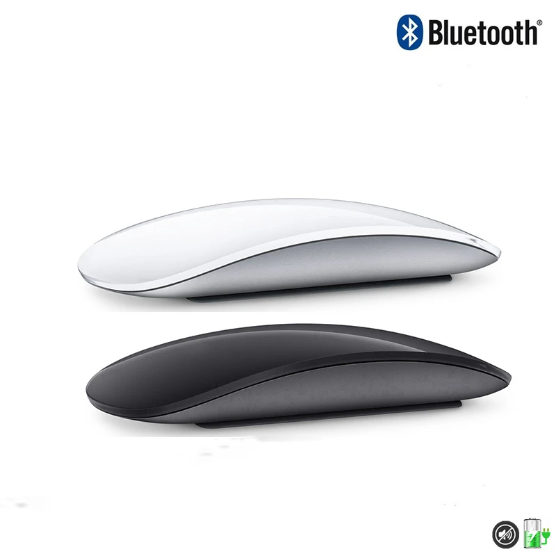 

Bluetooth беспроводная мышь Magic Mouse 2, бесшумная перезаряжаемая Лазерная компьютерная мышь, тонкая эргономичная мышь для ПК, офиса, для Apple Mac, ...