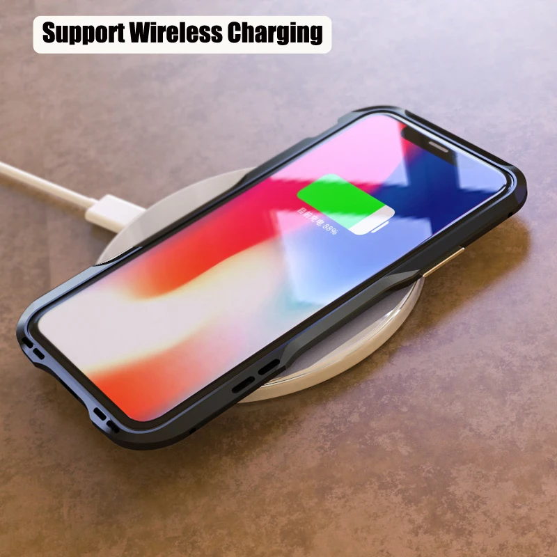 Новая версия металлический адсорбционный Магнитный чехол для Coque iPhone X Магнето со