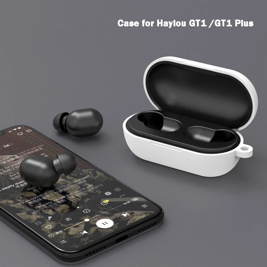 

Силиконовый чехол для гарнитуры Haylou GT1 GT1 Plus, защитный чехол с пряжкой против потери для гарнитуры Haylou GT1