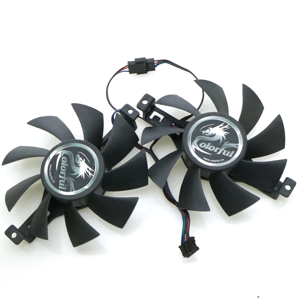 

Вентилятор VGA 12 В для видеокарты iGame GTX1050TI GTX950 GTX960 GTX970, 4 провода, 4 контакта