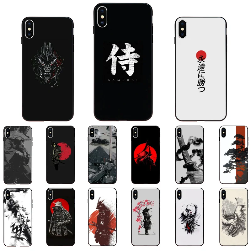 

Japanese samurai style Phone Case for iphone 13 12 11 Pro Max Case For iPhone XS MAX X XR SE2 8 7 Plus