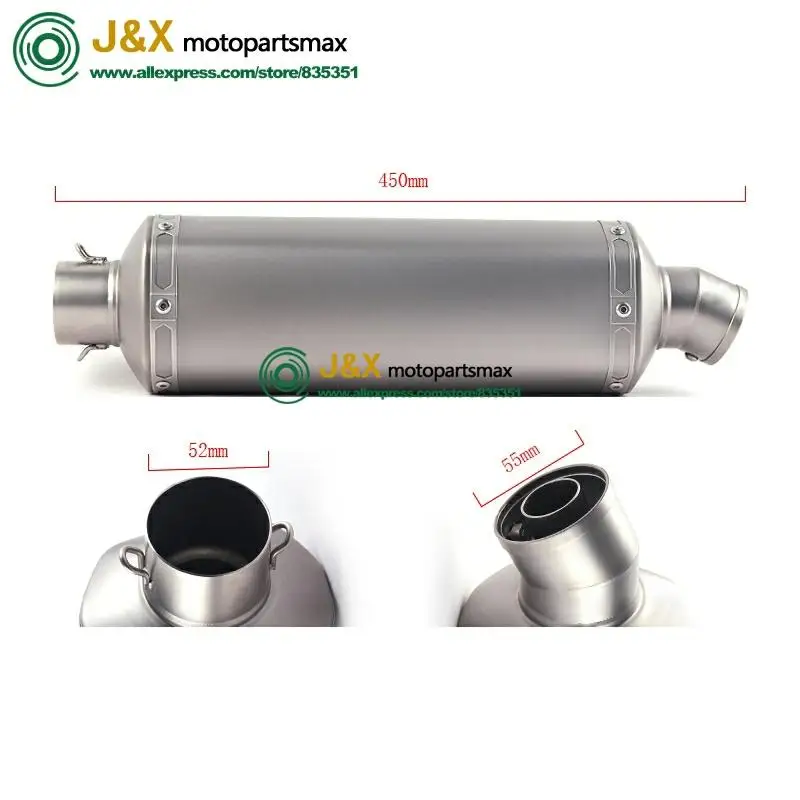 

Motorcycle Full Exhaust Escape System Modifid adapter Link middle bend pipe Slip-on for kawasaki Ninja ZX-6R ZX6R 2008-2014