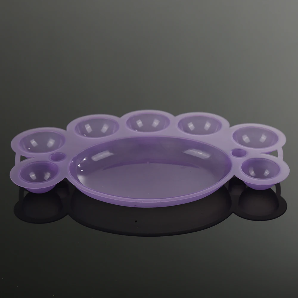 1 шт. пластиковый лак для ногтей цветное блюдо Палитра дизайна смешивание