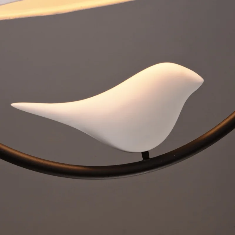 Птицы подвесные светильники винтажная лампа Смола Птица Ткань Абажур для кухни