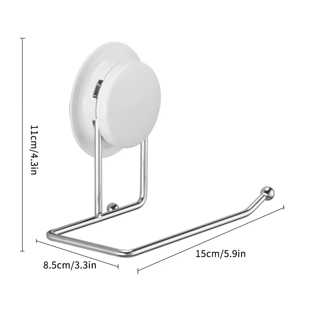 

New Self Adhesive Toilet Paper Holder Vacuum Suction Cup Towel Roll Kitchen Bathroom Paper Dispenser Household Accessories