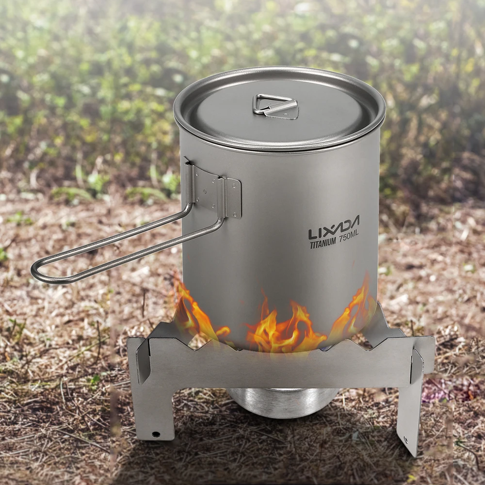Уличная плита складная титановая подставка для кастрюль с титановой мини