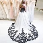2022 современные высококачественные черные кружевные свадебные платья принцессы Свадебные платья для милой свадебной вечеринки свадебное платье