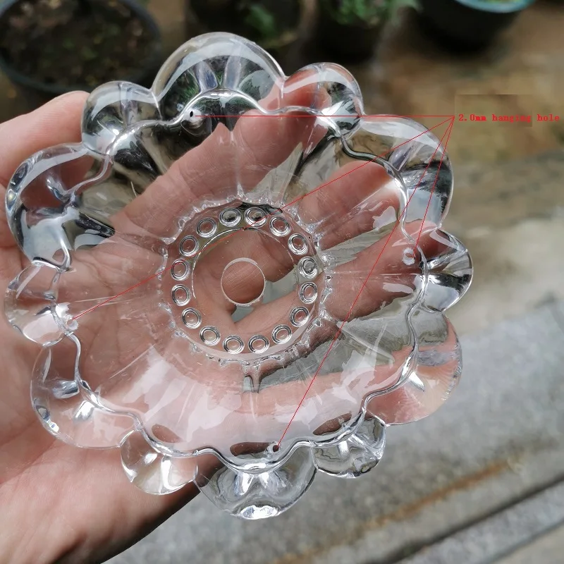 2 шт./лот хрустальная люстра прозрачная стеклянная чаша E14 поднос для цветов