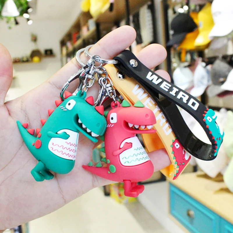 Милый брелок для ключей динозавры Line Friends креативная Автомобильная сумка кольцо