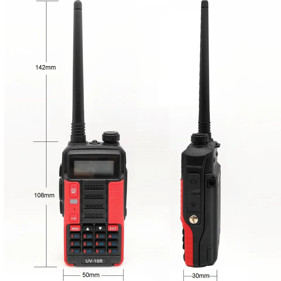 Портативная рация Baofeng UV 10R 10W улучшенная фотомагнитола любительская