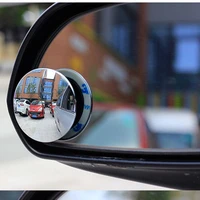 2pcsset 360 rotable rimless wide angle round blind spot mirror car rearview convex mirror for parking safety