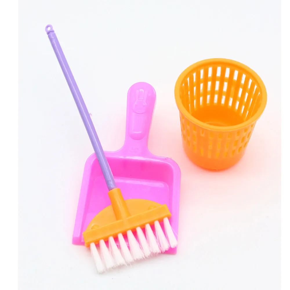 9 шт. девушка домашние Забавные куклы мебель набор чистящих средств для ухода за