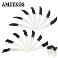 3050pcs archery 5inch shield drop shape arrow feather black head staining turkey feather hunting shooting accessories
