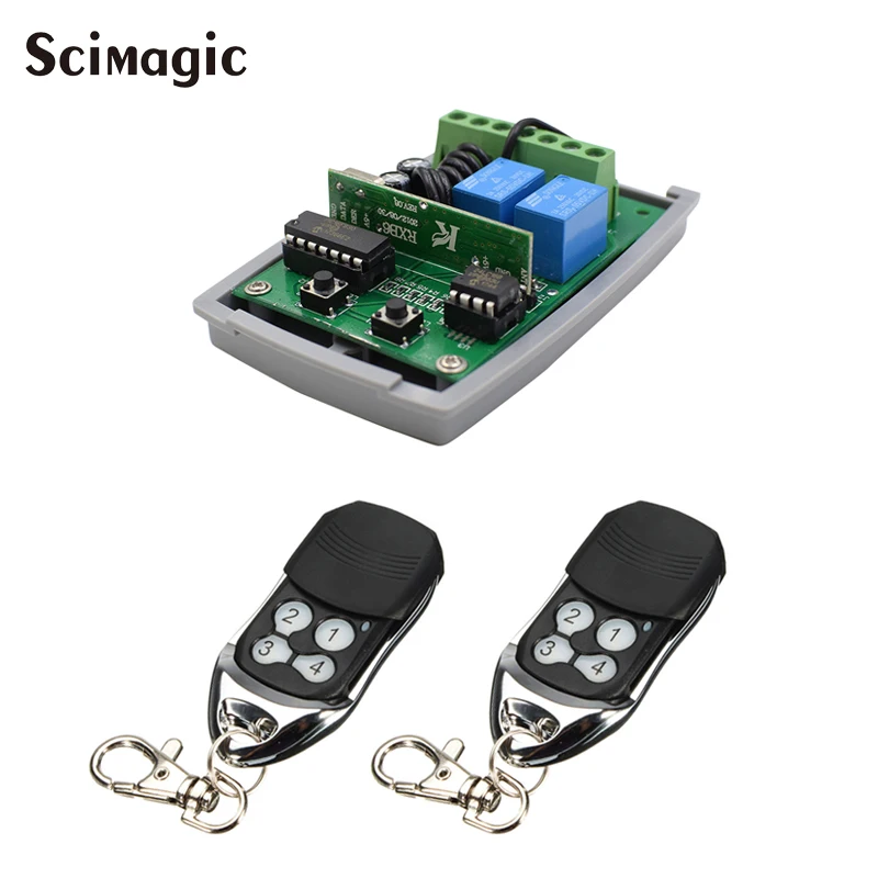 Пульт дистанционного управления с непрерывно изменяющимся кодом и приемный ключ