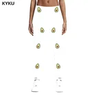 Леггинсы KYKU женские спортивные, брендовые белые леггинсы с авокадо, брюки для фитнеса из спандекса, забавные джеггинсы