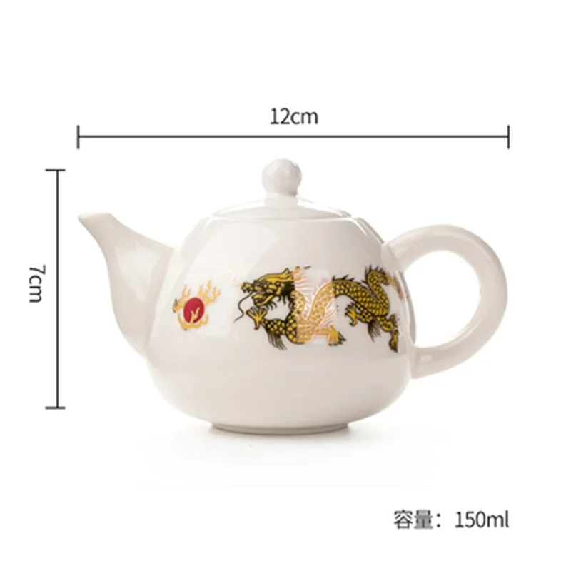 Ручная роспись чайник Белый Керамический одинарный керамический пузырьковый