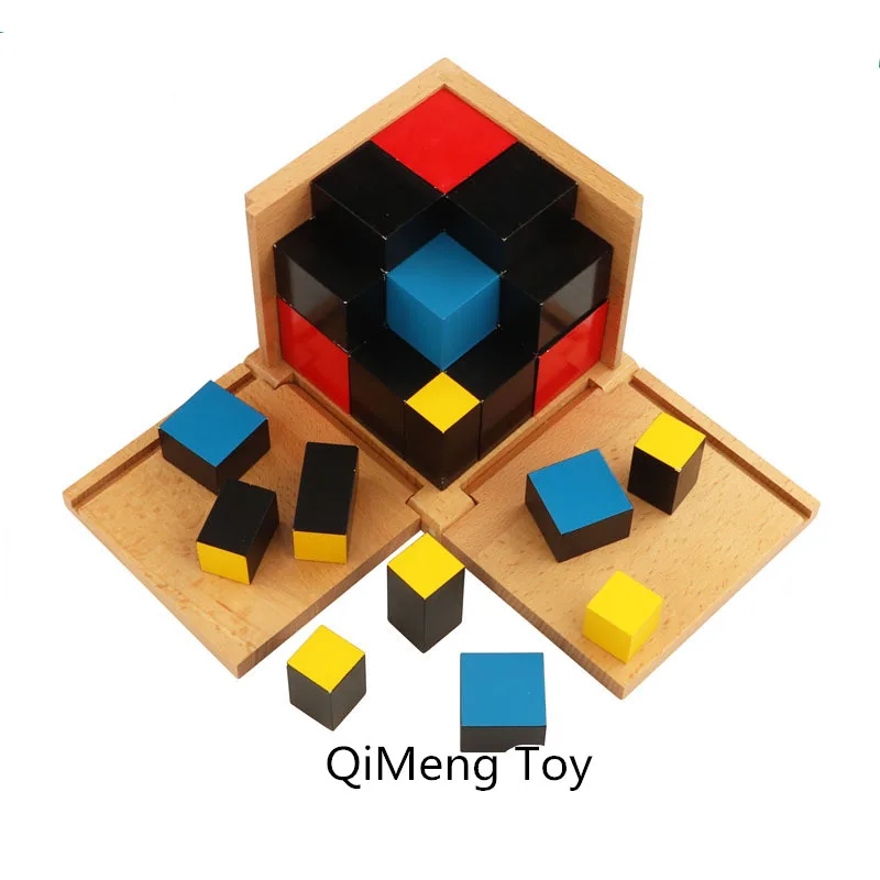 Новая деревянная игрушка для малышей Монтессори алгебраический кубик